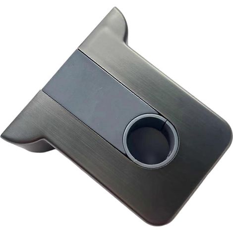 Barre de douche murale simple avec support réglable, équipement de salle de bain Global, installation permanente, multicolore, gris anthracite (1/5)
