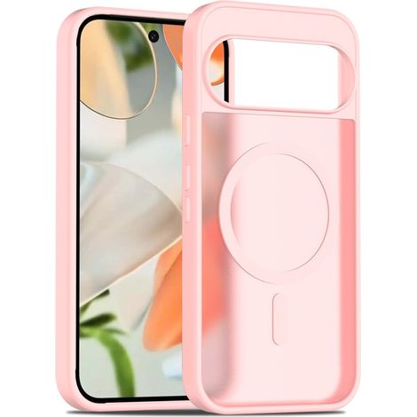 Funda mate para Google Pixel 10 / 10 Pro compatible con MagSafe, color rosa mate. (1/5)