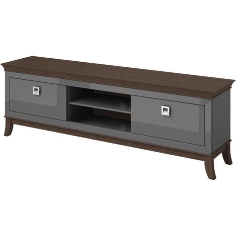 Mobile TV XL 196 cm collezione PALACE. Colore grigio e quercia