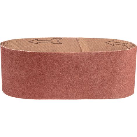 Bandas de lija Graphite K100 - 75x457 mm (3 uds.) - para madera, metal y plástico