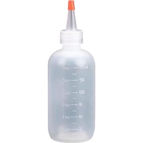 180ml Bouteilles distributrices de liquide de voyage portables, rechargeables, étanches, flacon applicateur avec embout, récipient vide pour colles (1/5)