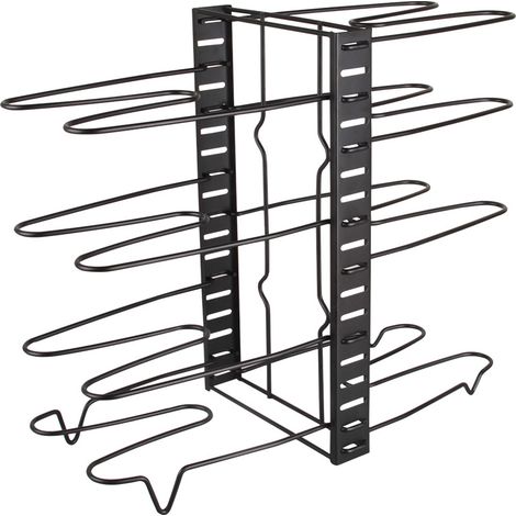 MIMOSON-Armoire mettre pot étagère rack réglable télescopique pot couvercle rack bilatéral multicouche pan ustensiles de cuisine support de stockage (1/4)