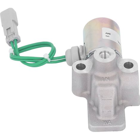 Électrovanne 24V à réponse rapide en acier allié pour excavatrice CAT 120H, 135H, 140H, 160K - Vanne de commande hydraulique robuste, compatible pièces de rechange. (1/5)