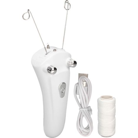 Épilateur facial électrique rechargeable USB avec lumière LED - (1/5)