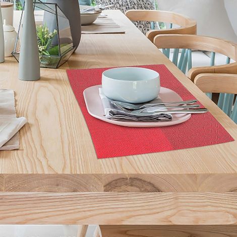 Sets de table faciles à nettoyer, lavables et essuyables, pour l'extérieur et la cuisine. Décorations modernes pour la Saint-Valentin. (1/5)