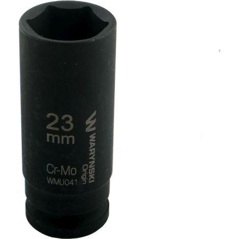 Waryński langer Sechskant-Steckschlüsseleinsatz 1/2" 23 mm CrMo DIN 3129 (1/5)