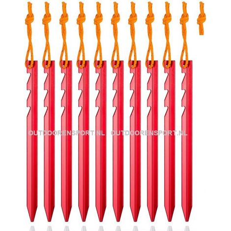 Hameçon Y léger de 18 cm, rouge à bord dentelé, lot de 10, 13 grammes chacun (1/3)