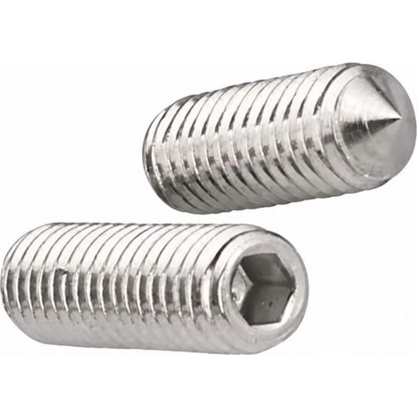Nadelschraube x 2 Durchmesser 5mm Länge 8mm + Inbusschlüssel