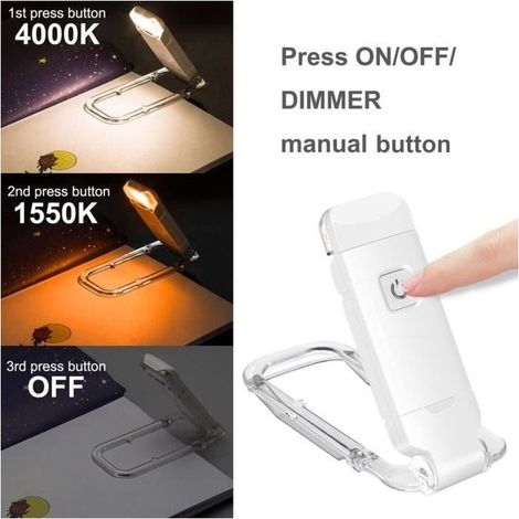 LAMP A POSER LIVRE OF LIVRE LIGHT USB CHARGE CHARGE RECHARGABLE OF THE LIGHT OF THE LIGHT style-White 1 (1/4)