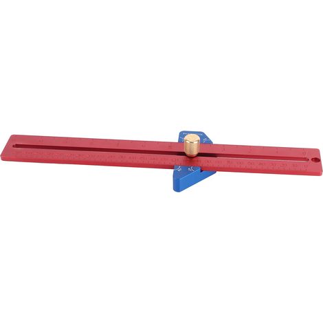 Tracer à bois 270mm règle aluminium angle marquage croisé, outil de traçage précis, mesure et rayage, gabarit de menuisier, 1 pièce (1/5)