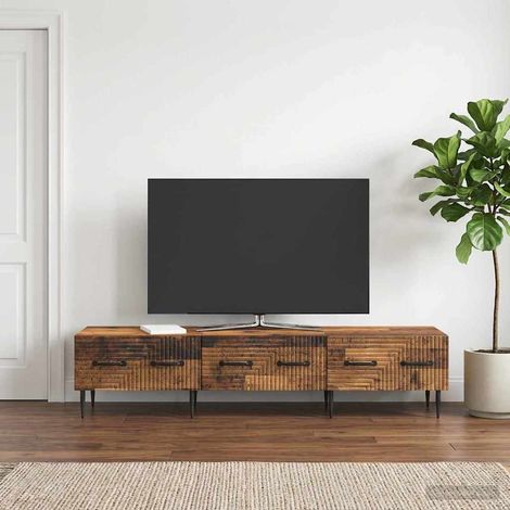 vidaXL Mobile TV Legno antico 147 x 34,5 x 30 cm Legno (1/5)