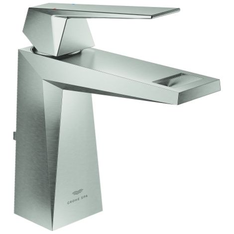 Grohe Allure Brilliant Monomando de lavabo 1/2" Tamaño M Supersteel Infinity Finish, 24341DC0 (1/2)
