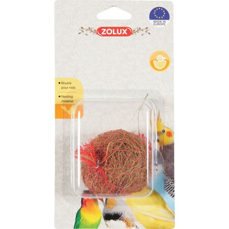 Fibre de coco 19 g ø 6 cm bourre pour nid d'oiseaux - zolux (1/2)