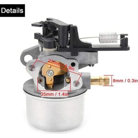 NALOOKAMIC 591137 590948 Carburateur pour Briggs & Stratton 111P02 114P02 11P902 121Q02 121Q07 121S02 121S07 121S75 124Q02 Nettoyeur haute pression 775EX TB360 Tondeuse à gazon, avec filtre à air 795 (1/3)