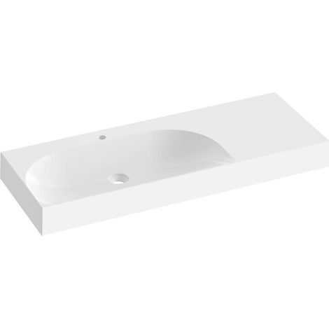 Ravak Lite - Waschtisch 120x45 cm, ohne Überlauf, Hahnloch, weiß XJXP1212000 (1/3)