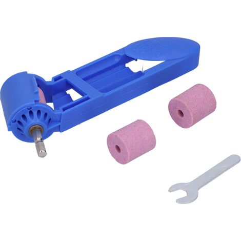 Affûteuse de perceuse, Haute efficacité de meulage Petit Outil de meulage de perceuse Solide et Durable avec clé pour Ouvrier pour forets (1/5)