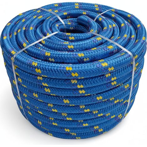 Polypropylen Seil K2 Blau-Gelb Durchmesser: 6 mm Länge: 10 m
