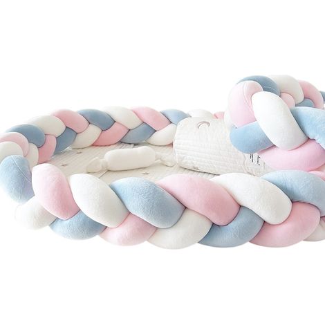 Protège-parois de lit en macramé fait main, coussin souple anti-chocs, guirlande de nœuds extensible (1 m, 1,5 m, 2 m) (1/5)