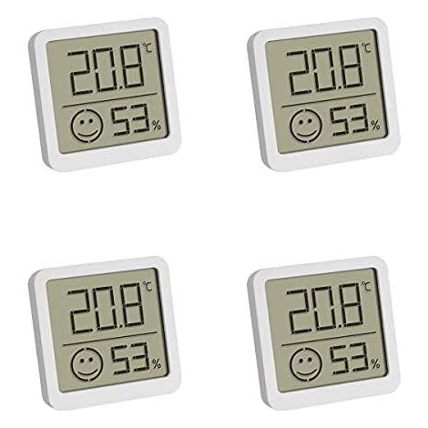 Termo igrometro digitale TFA 4 pezzi bianco compatto