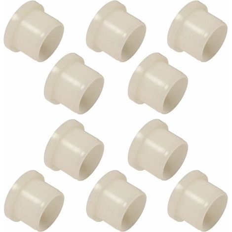 10x Coussinet entretoise épaulée 12 x 14 x 20 x 10 x 2mm plastique nylon 6.6 vis rondelle collerette roue roulement sport (1/2)