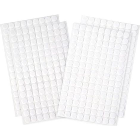 Punti di velcro autoadesivi, diametro 10 mm, 540 pezzi, per varie superfici (1/5)
