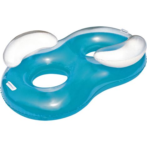 Bestway Flotador de doble anillo de Vinilo moderno 188x117cm PVC