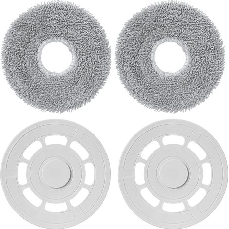 Toallitas con soporte de repuesto para aspirador robot Roborock Qrevo Master/Qrevo S/Qrevo Pro/Qrevo Plus/Qrevo Maxv/Qrevo Slim, 2 soportes + 2 paños (1/5)
