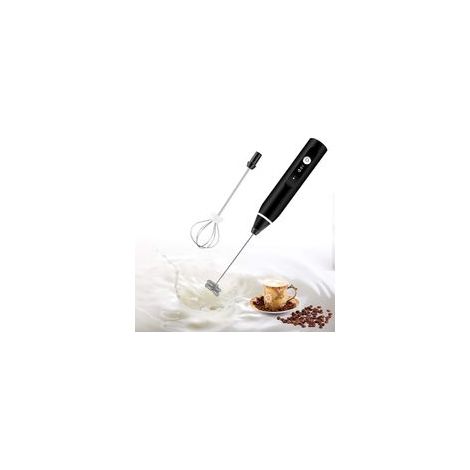 Mousseur à lait électrique à double fouet, rechargeable USB, 2 en 1 – (1/5)