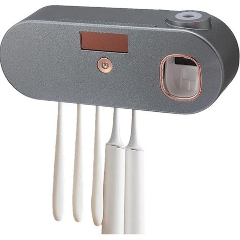 Zahnbürstenhalter mit UV Licht Zahnbürsten Organizer fürs Badezimmer Magnetischer Zahnbürstenhalter mit Sterilisator und intelligenter Zahnbürste (1/5)