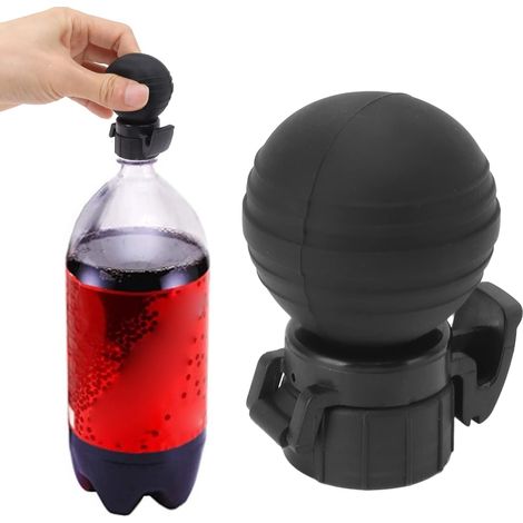 Pompe Pétillante pour Conserver la Fraîcheur et la Carbonatation des Bouteilles de soda. Facile à utiliser. Convient à la Plupart des Boissons gazeuses. Fabriquée en Silicone (1/5)
