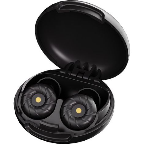 Bouchons d'oreilles antibruit pour le sommeil, noirs, style GD, adaptés à la réduction du bruit à la maison, en dortoir et au travail, avec une boîte colorée pour le rangement.