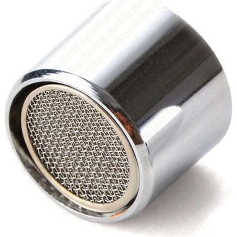 Aérateur de robinet 22 mm en laiton chromé, buse anti-éclaboussures en nid d'abeille (1/5)