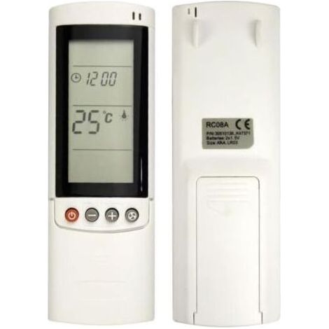 ALLIANDISTélécommande compatible Airwell RC08A pour climatiseur – Contrôle à longue distance 10m – Ergonomique et durable – Matériau ABS (1/5)