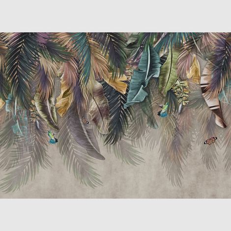 Papier peint intissé - Plumes - 375x270 cm (1/3)