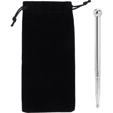 Appareil de massage par acupression en acier inoxydable, masseur facial, bâtonnet d'acupression télescopique et léger, stylo d'acupression pour le bien-être des méridiens corporels (1/5)