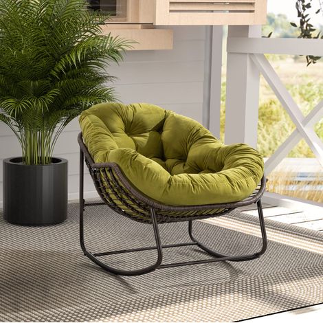 poltrona seduta 78x106x90 cm ergonomica verde oliva HAVRYA (1/5)