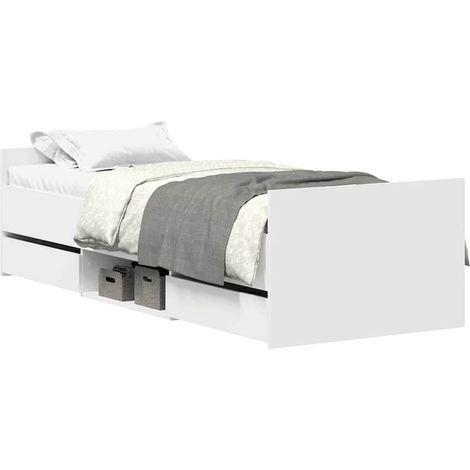 Giroletto con Testiera e Pediera Bianco 75x190 cm vidaXL (1/5)