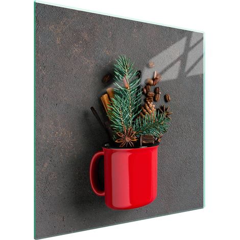 Protezione in vetro per piano cottura 50x52 cm, ideale per Natale (1/5)
