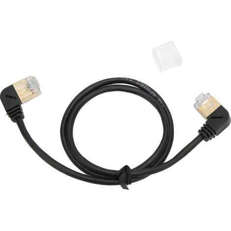 Câble Ethernet CAT8 mâle-mâle 0,5 mètre, fiche dorée OD 3,8 mm, câble réseau RJ45 (1/5)