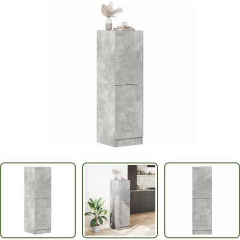 vidaXL Holzwerkstoff -  Küchenschrank Betongrau 38x41,5x131,5 cm Holzwerkstoff (1/5)