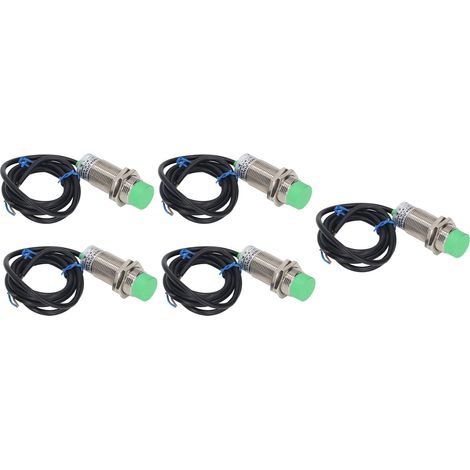 Capteur inductif de proximité NPN 5 pièces, ABS et aluminium, IP65 étanche, non encastré, 6-36VDC (1/5)