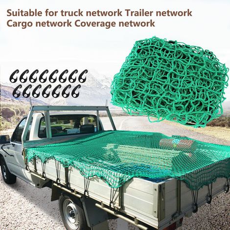 Filet De Protection Pour Chargement - Filet Antichute En Nylon - Pour Remorque Camionnette Fourgon Et Véhicule Tout Terrain - 220 X 150 Cm (1/5)