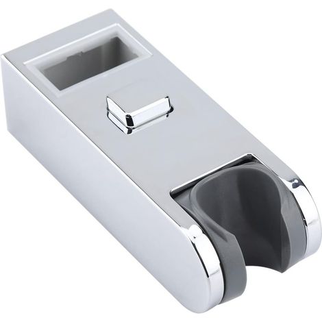 Soporte reemplazable para ducha de mano, cabezal de ducha de ABS cromado, riel deslizante de ducha ajustable en altura, barra de ducha, soporte para cabezal de ducha, soporte de baño, cabezal de riel  (1/5)