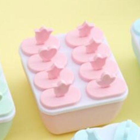 Moule à glace alimentaire réutilisable, plusieurs saveurs, pour la confection de glaces maison. (1/5)