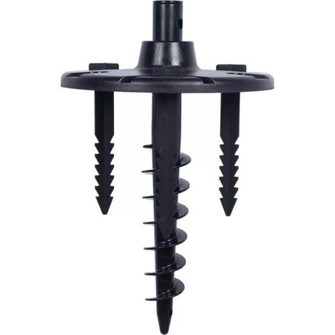 Embout à encastrer pour potelet de jardin LUTEC collection London noir compatible solaire