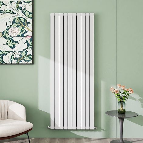 AICA 1800x680mm White Vertical Designer Radiator Double Flat Panel Heating UK