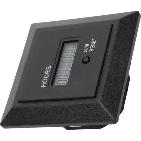 Compteur d'heures pour bateau, moto, motoneige, génératrice, tracteur, tondeuse HM-1R 100V-250V (1/5)