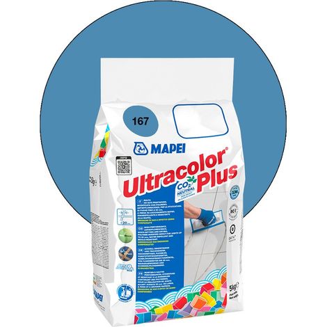 Joint de carrelage ULTRACOLOR PLUS MAPEI 5 Kg - 167 Bleu avio