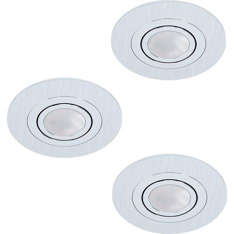 Set de 3 spots encastrables, ensemble de spots en aluminium (1/5)