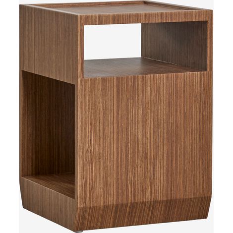 SKLUM Quadratischer Beistelltisch 35x35 cm aus MDF und Brisbane-Furnier              Braun Walnuss                     